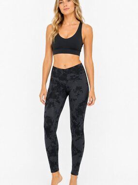 Jenni Intimates On Repeat Leggings Women Small Tie Dye Crossover Waist